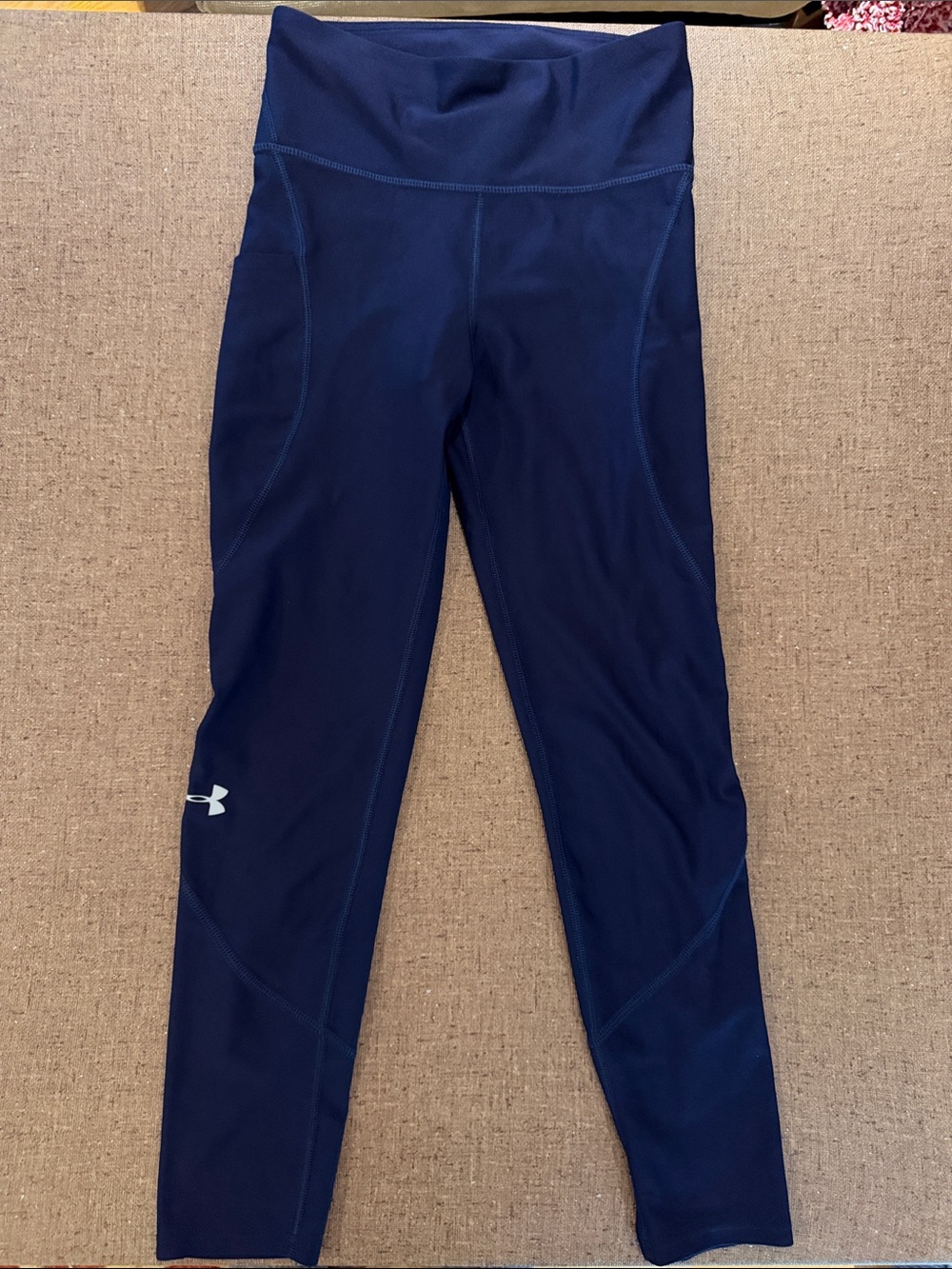 Under Armour Navy Blue High-Waist Leggings
